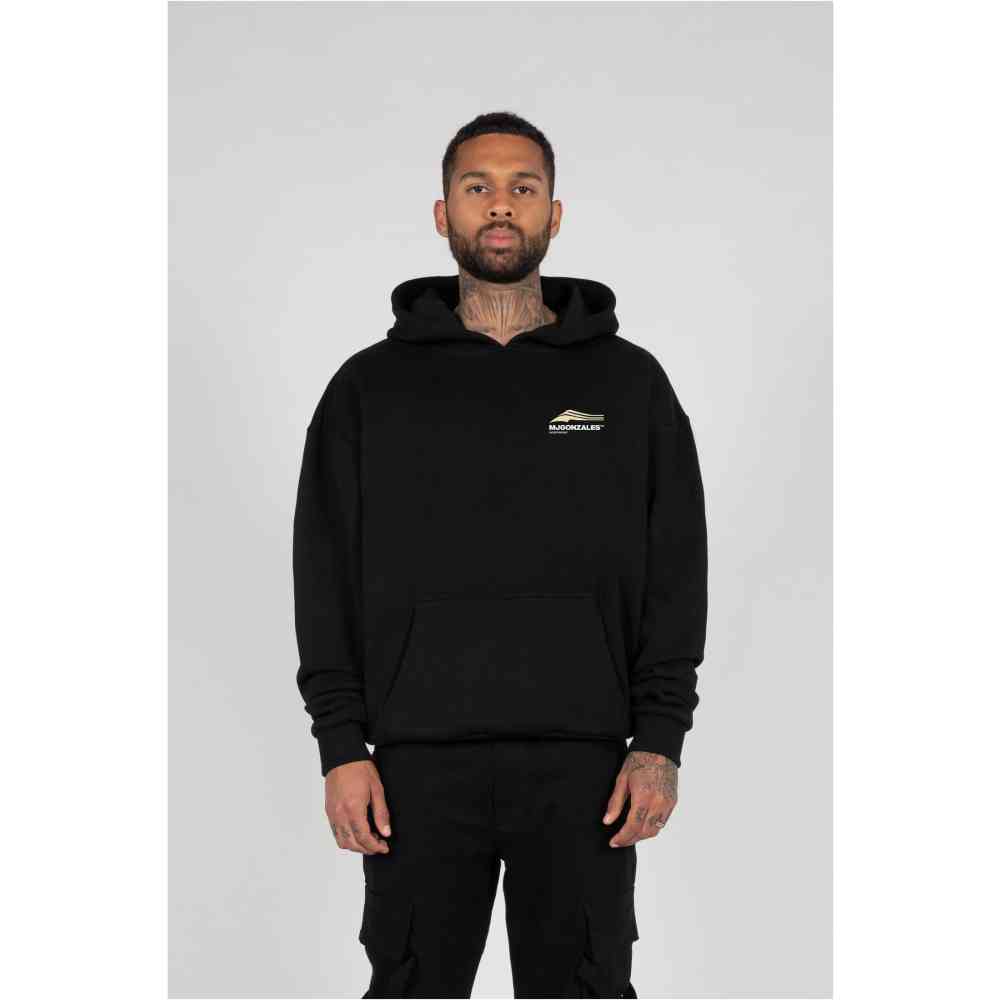MJ GONZALES - Wave V.1 X Heavy Oversized Hoodie/trui - Zwart